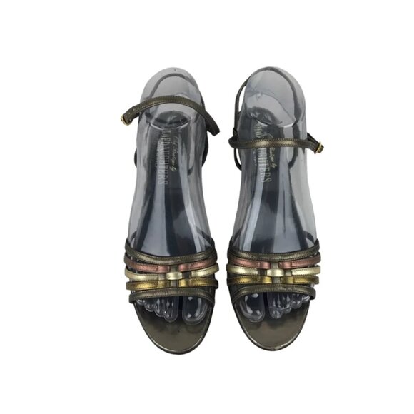 Olof Daughters Womens Multicolor Adjustable Cone Slingback Heel Size US 8M - Picture 3 of 10